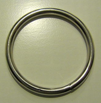  Ring 72 mm nikkel binnenmaat 60 mm gelast