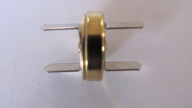 Magneetsluiting extra zwaar 18 mm goud kleur